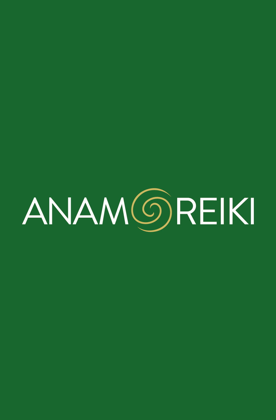 Anam Reiki logo on a green background